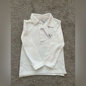 Janie and Jack Classic White Polo Shirt